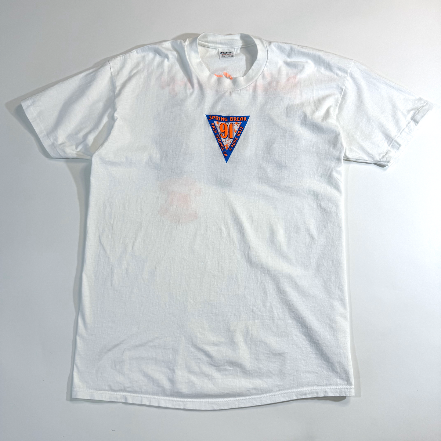 Vintage 1990s White Palm Strings Rude Boyz Novelty Tee - XL