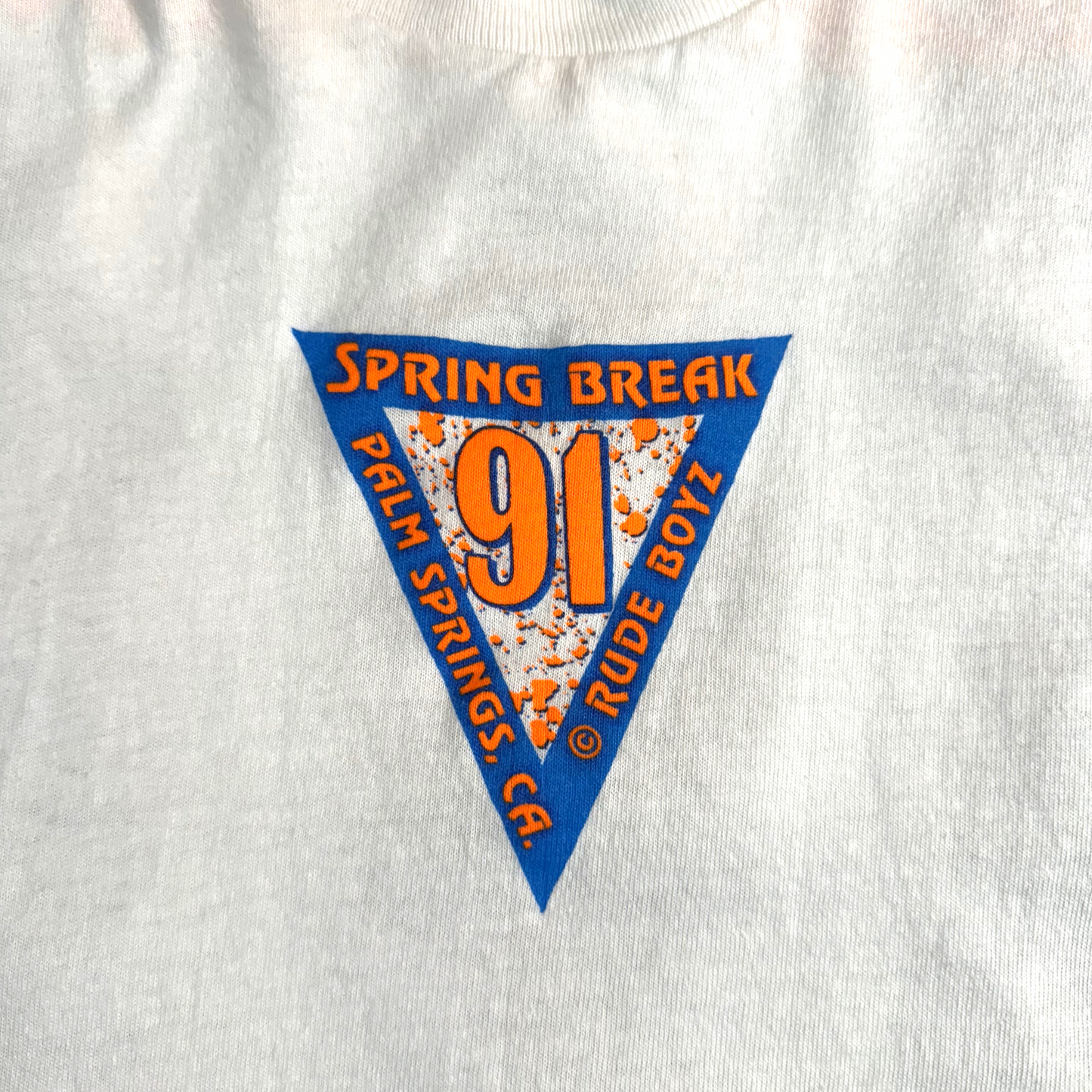 Vintage 1990s White Palm Strings Rude Boyz Novelty Tee - XL