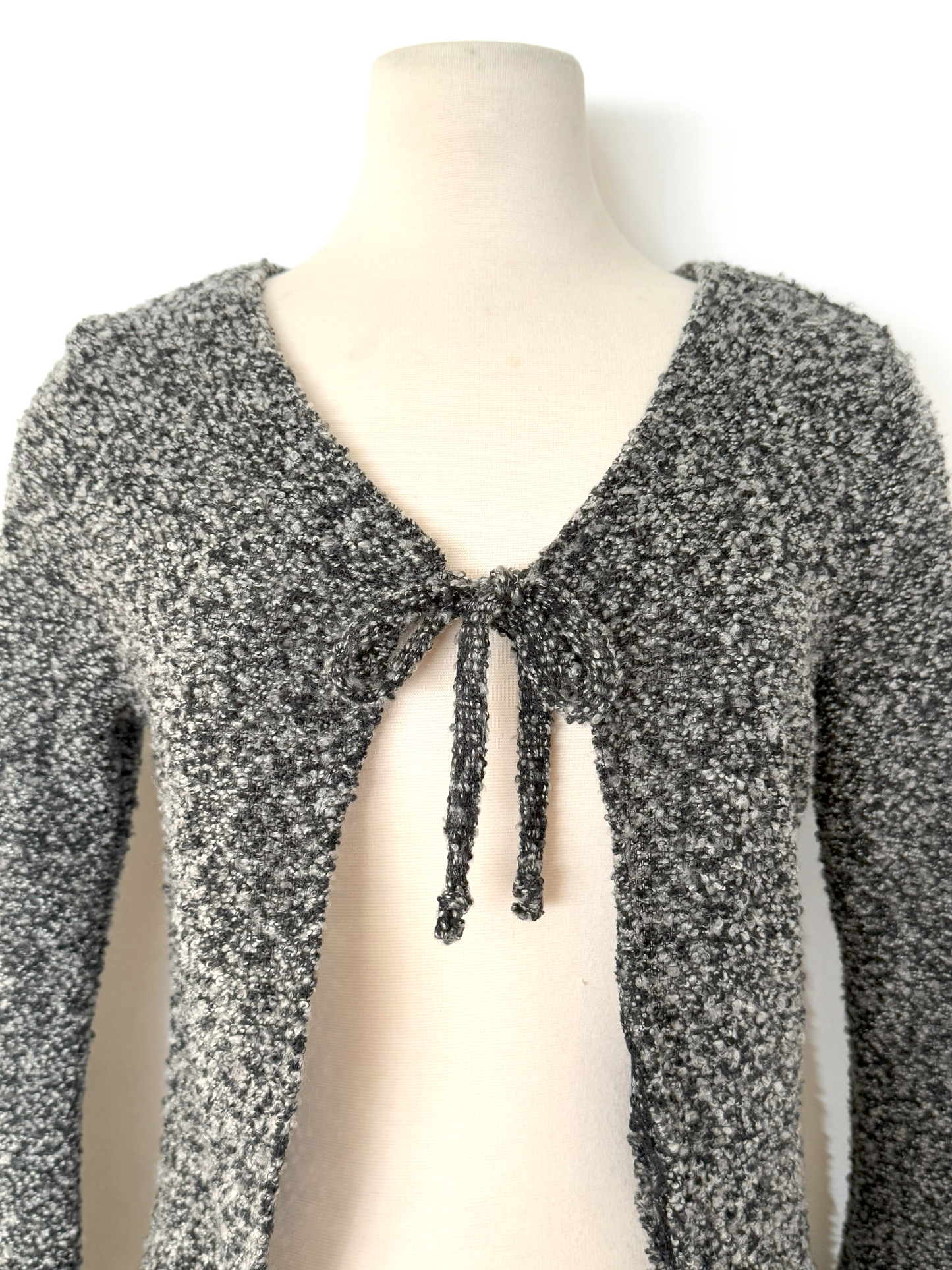 Vintage 1990s Grey Duster Sweater by Cleveland Street - Medium