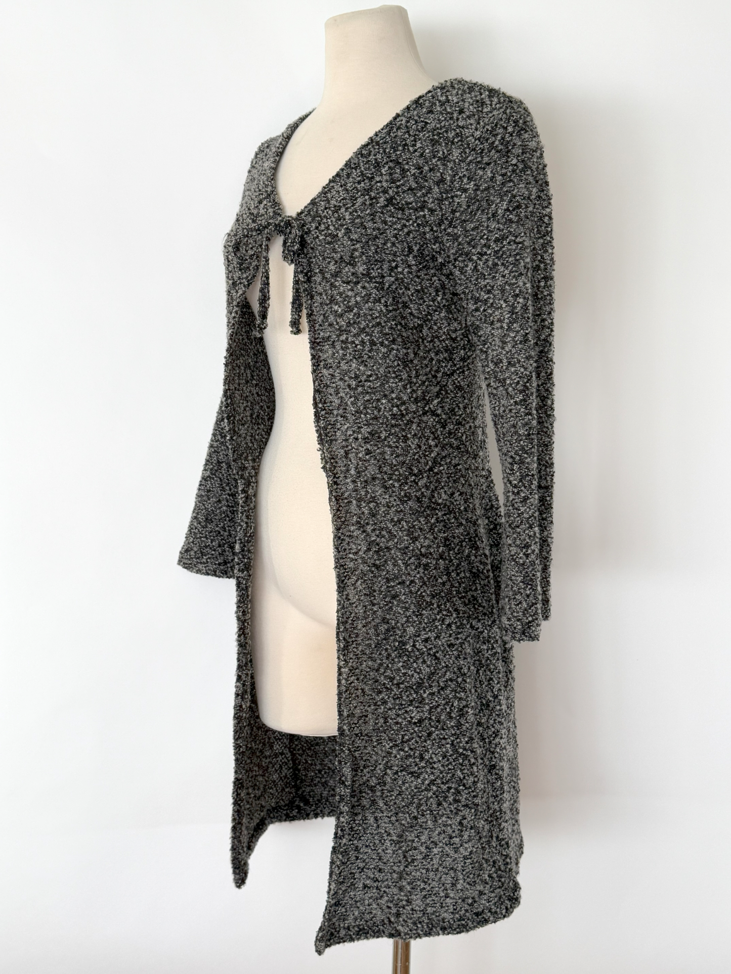 Vintage 1990s Grey Duster Sweater by Cleveland Street - Medium