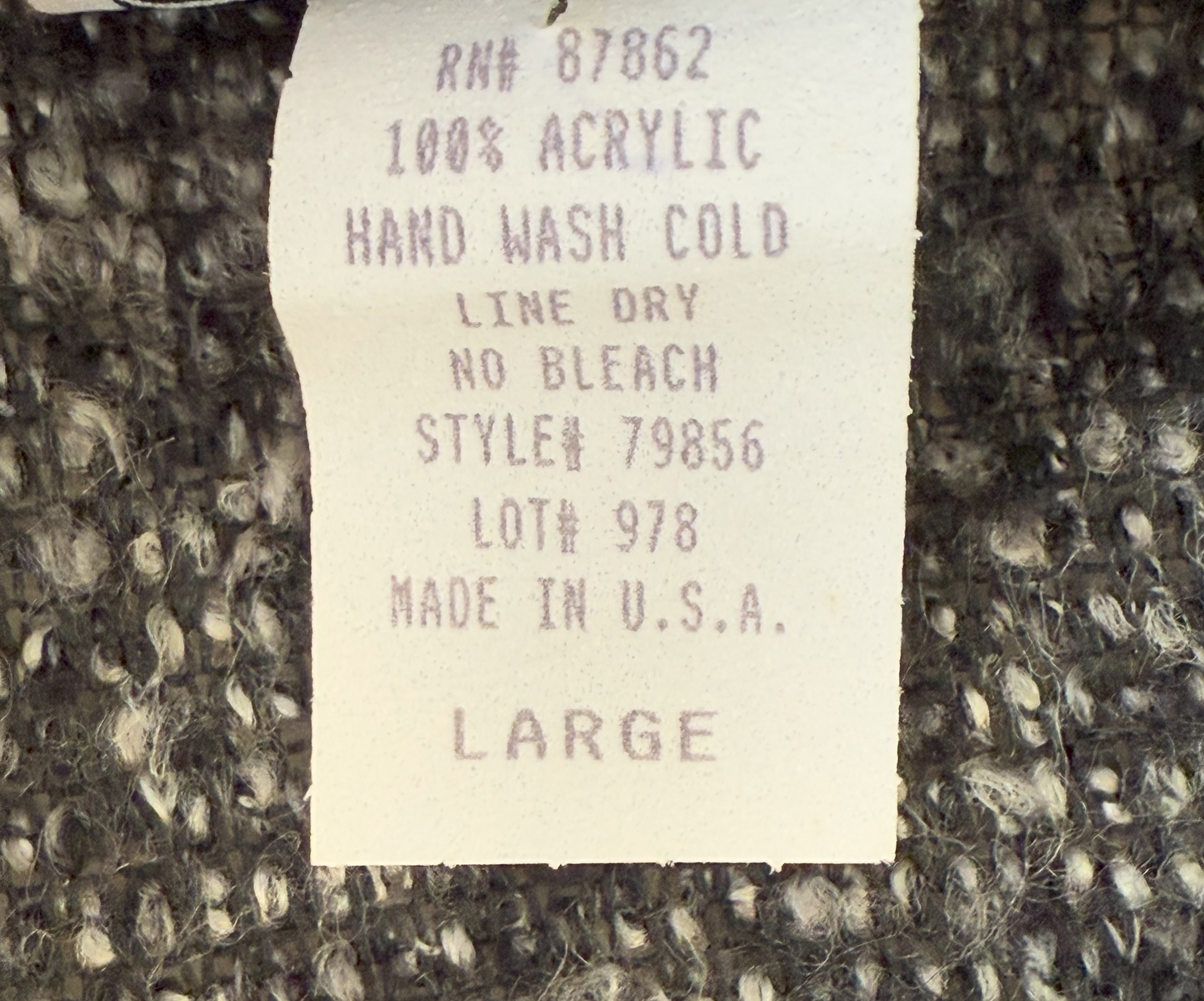 Vintage 1990s Grey Duster Sweater by Cleveland Street - Medium