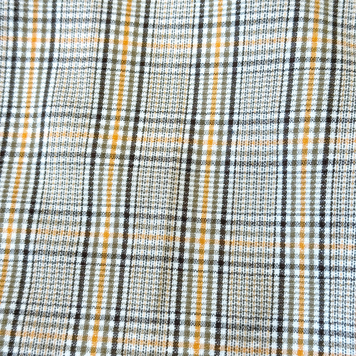 Vintage 1970's 1980s Brown, Green and Orange Plaid Shorts - Small