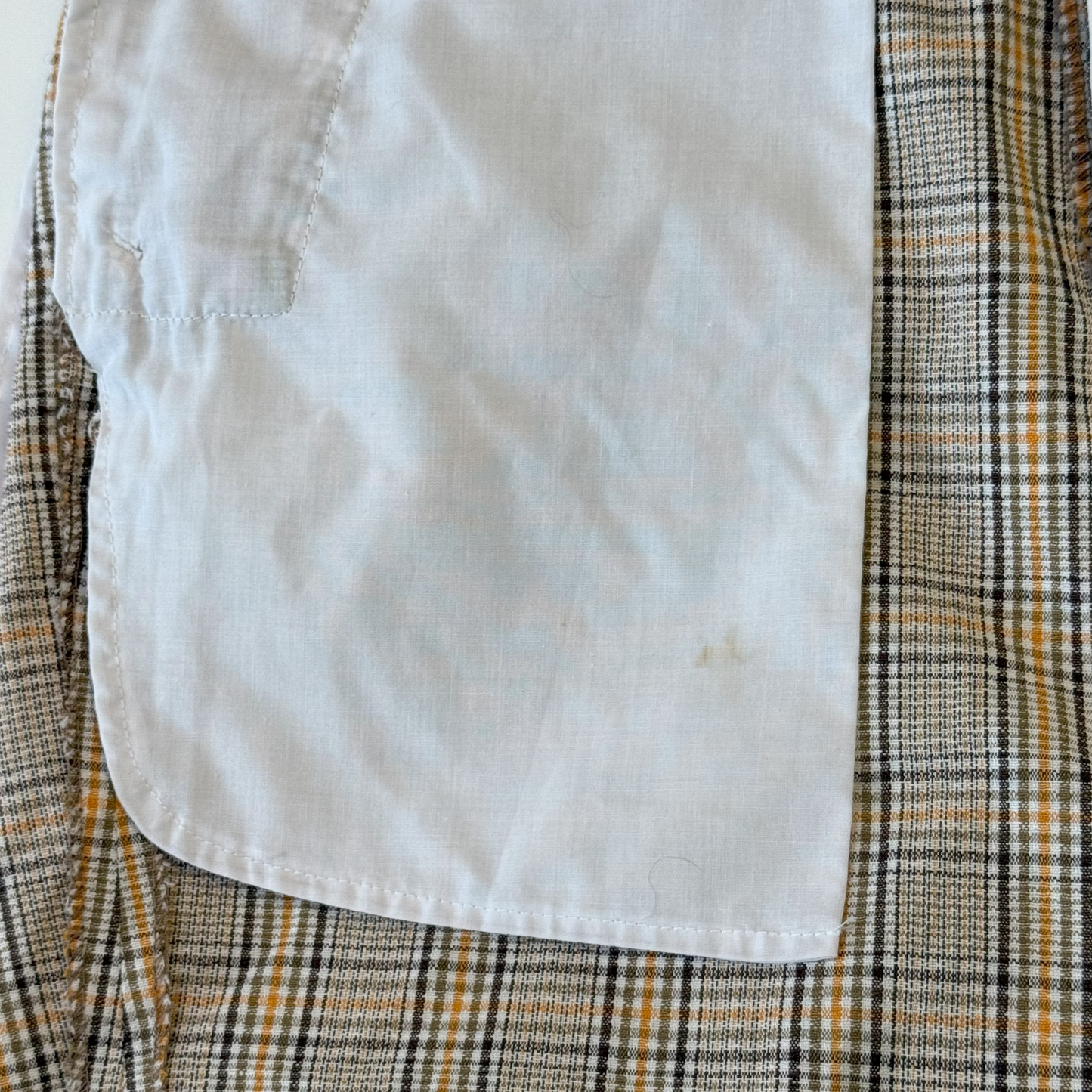 Vintage 1970's 1980s Brown, Green and Orange Plaid Shorts - Small