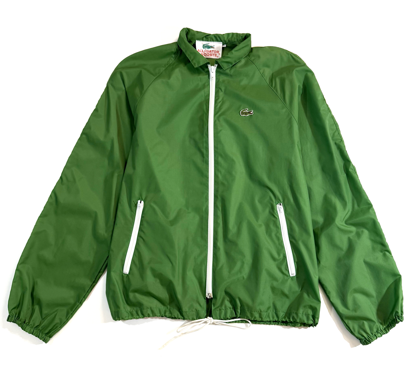 Vintage ~1980s Green Lacoste Zip Up Jacket - Medium