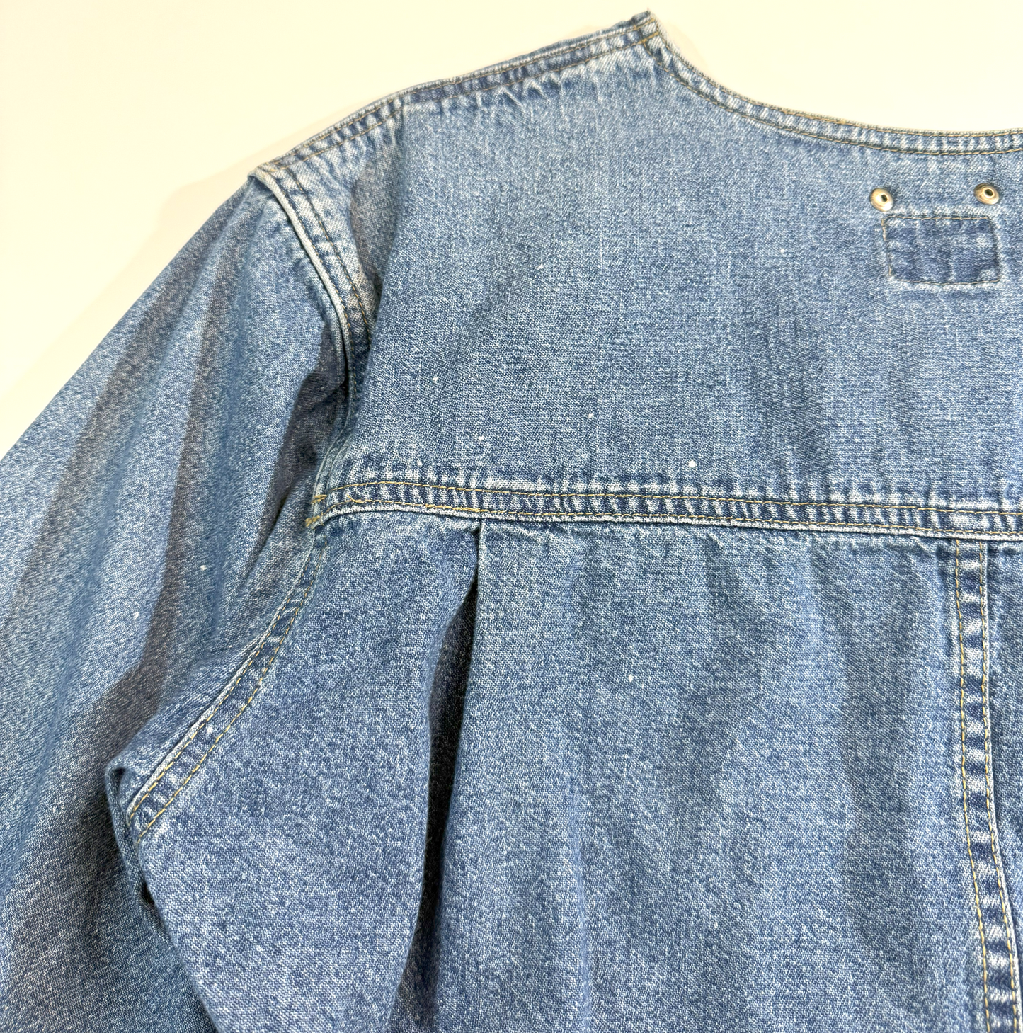 Vintage 1990s Lizwear Cropped Denim Jean Jacket - Small