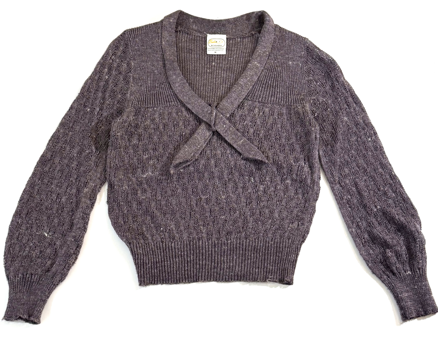 Vintage 1980s Heather Grey Sweater by Beeline - Medium