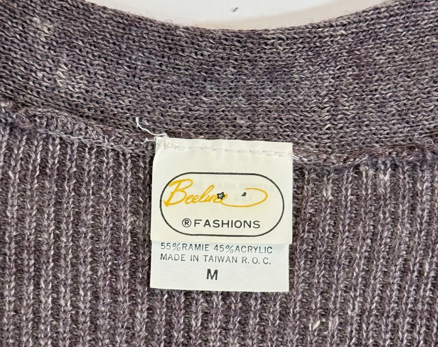 Vintage 1980s Heather Grey Sweater by Beeline - Medium