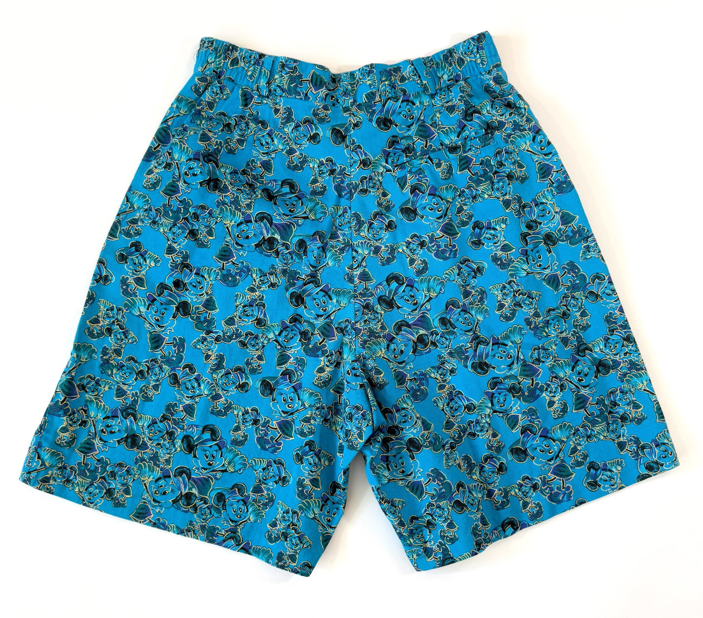 Vintage 1990s EP Pro Minnie Mouse High Waisted Teal and Gold Golf Shorts - Small