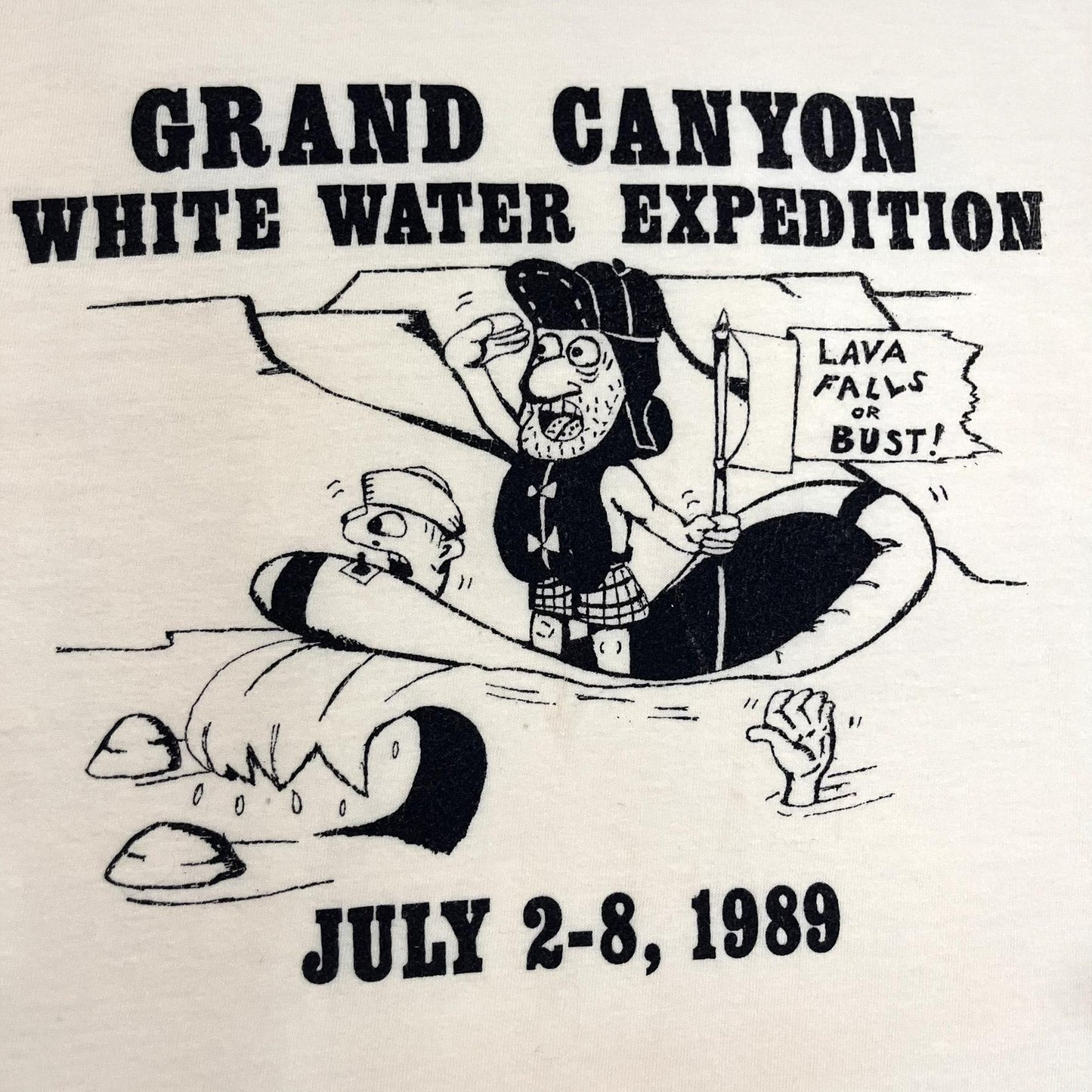 Vintage 1980s Grand Canyon White Water Expedition Tee - Medium